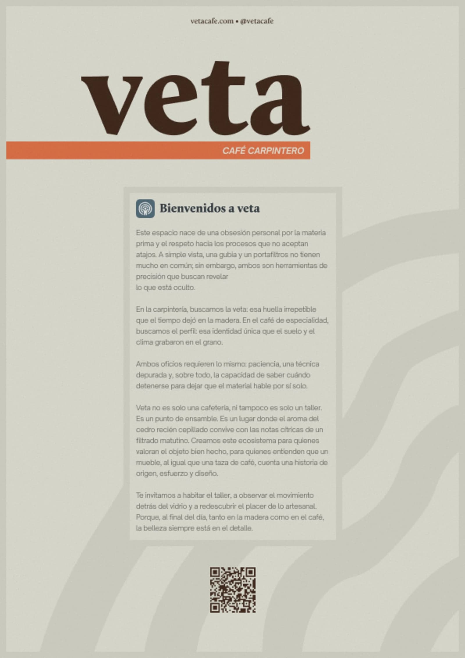 Menu, back cover