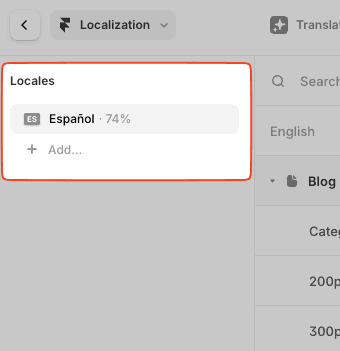 Step 2: Add Locales